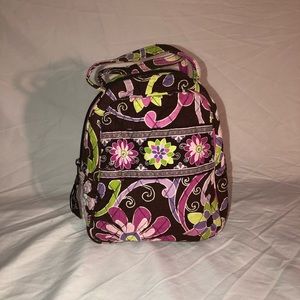 Vera Bradley brown and green lunch box